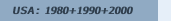 USA: 1980+1990+2000